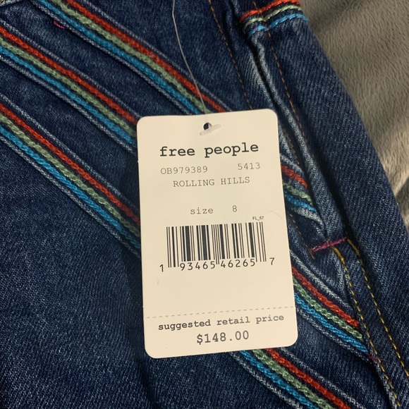 Free People Chasing Rainbows Wide leg overall - Picture 6 of 10